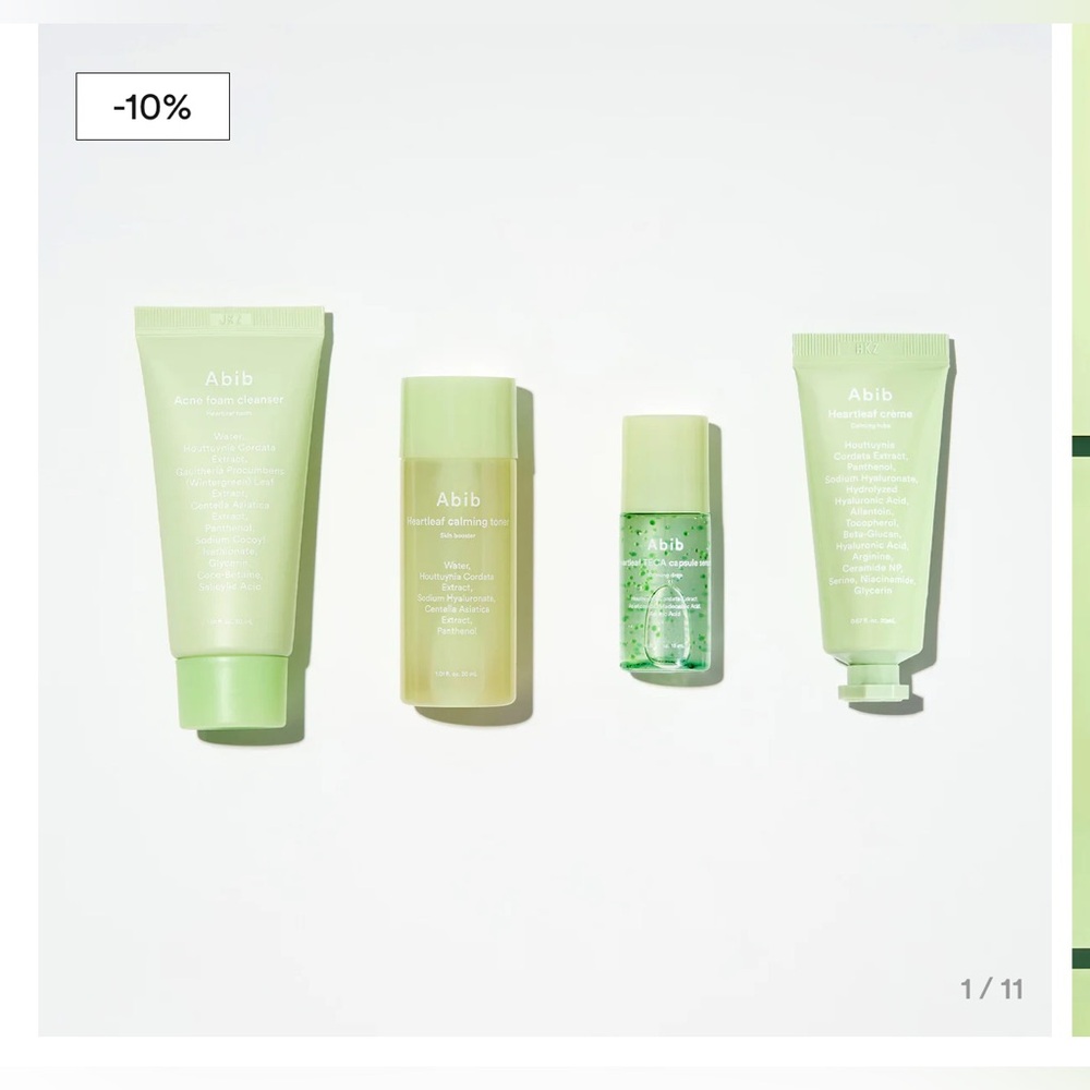 Abib Heartleaf Calming Trial Kit